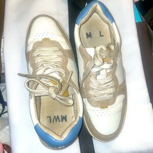 Madewell Court Lace Up Sneakers in White Leather size Women’s 8 M6.5 style MC288